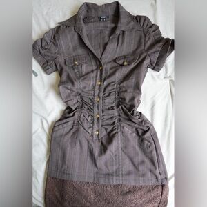 XOXO Brown Dress Vintage Y2K